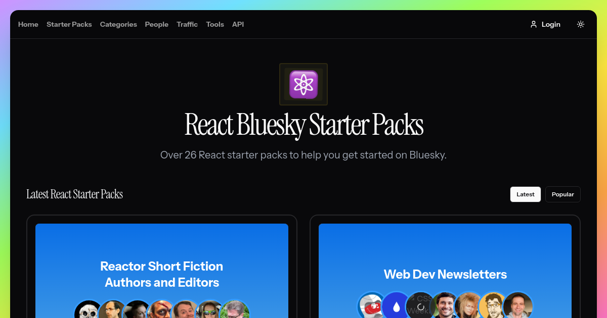 React Bluesky Starter Packs [26+ Lists • May 2025]